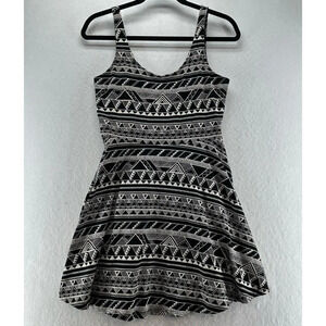 Victoria's Secret Pink Dress Size M Southwestern A-Line Mini Sleeveless Black